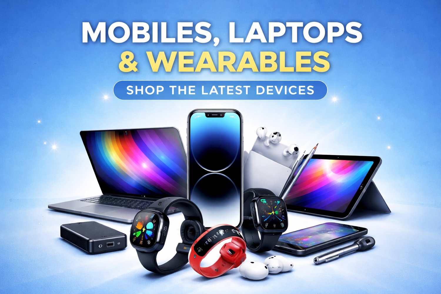 Mobiles, Laptops & Wearables