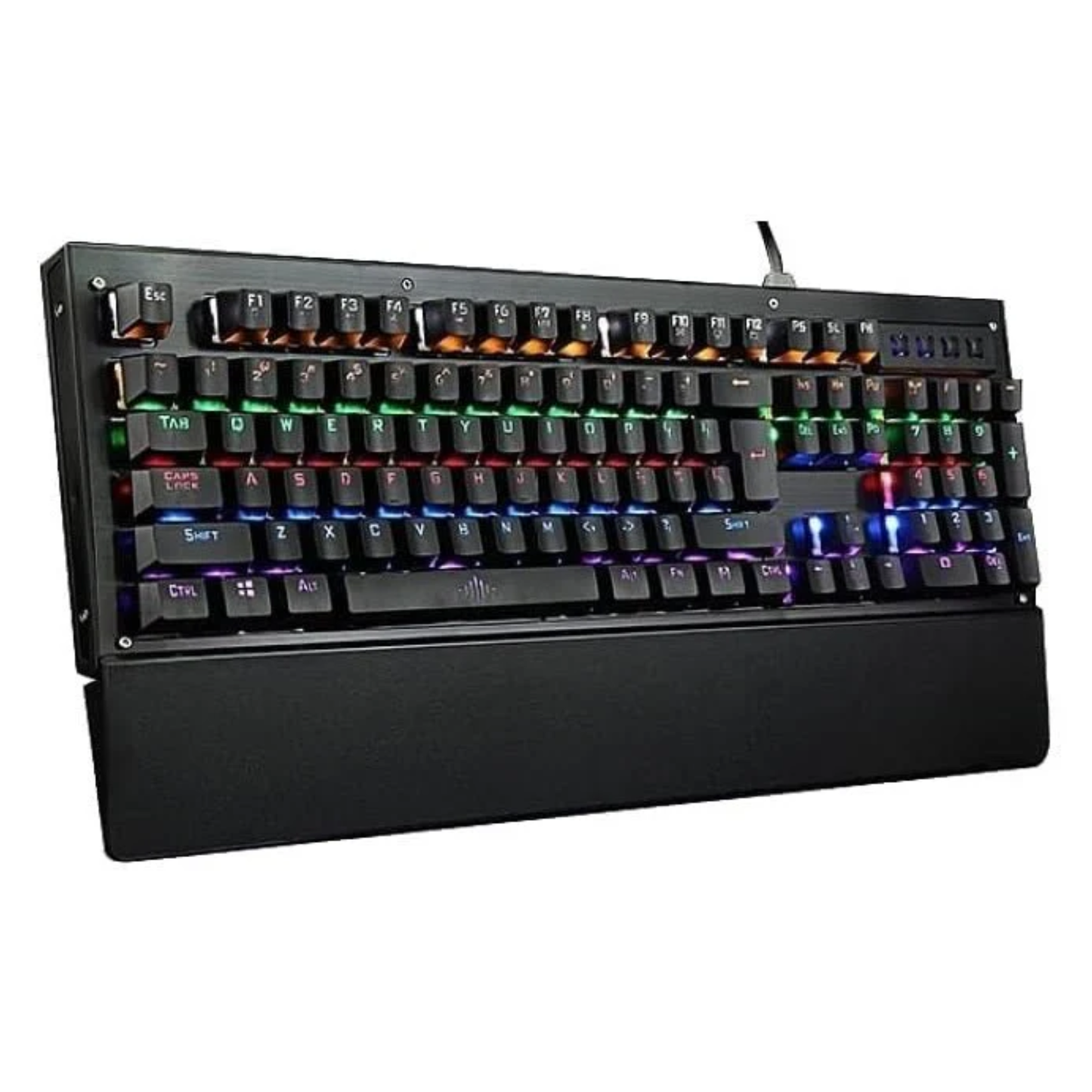 RGB Rainbow Gaming Keyboard Mechanical Performance with Dynamic Lighting