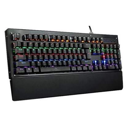 RGB Rainbow Gaming Keyboard Mechanical Performance with Dynamic Lighting