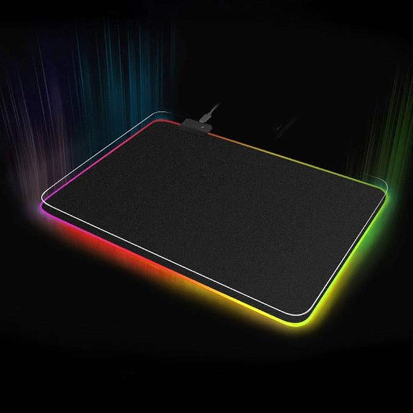 RGB Gaming Mouse Mat Smooth Surface with Dynamic Lighting Effects
