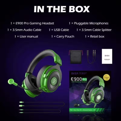 EKSA Pro 2-in-1 Gaming Headset 7.1 Surround Sound – Immersive Audio for Gamers