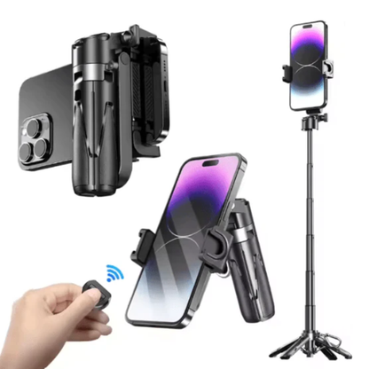 Mini Grip Quadripod Compact Tripod with Bluetooth Control