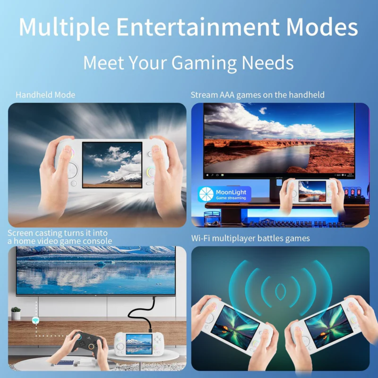 HEPU Double-Rocker Retro Handheld Gaming Console (HP-MT06) Portable Retro Gaming Device