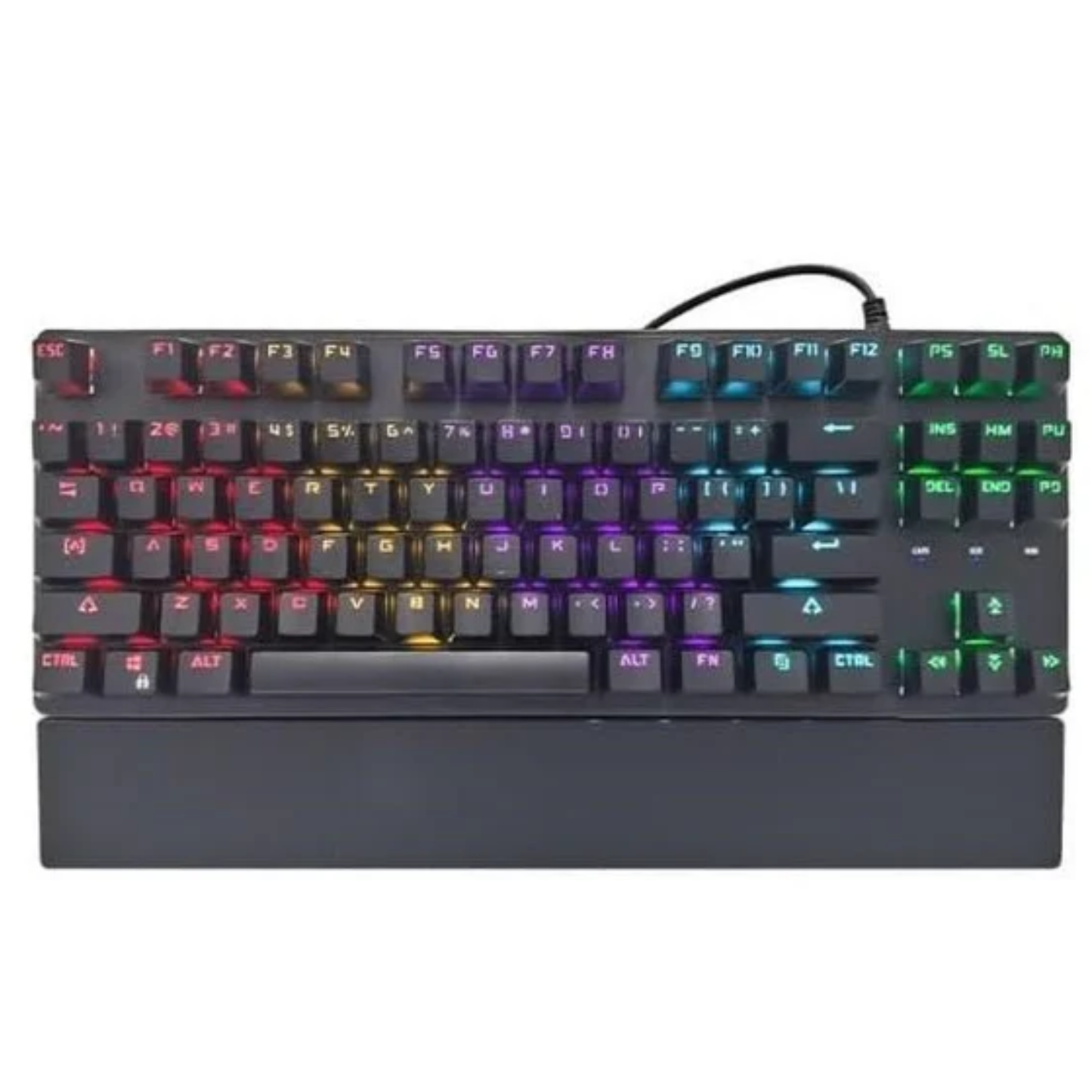 RGB Rainbow Gaming Keyboard Mechanical Performance with Dynamic Lighting