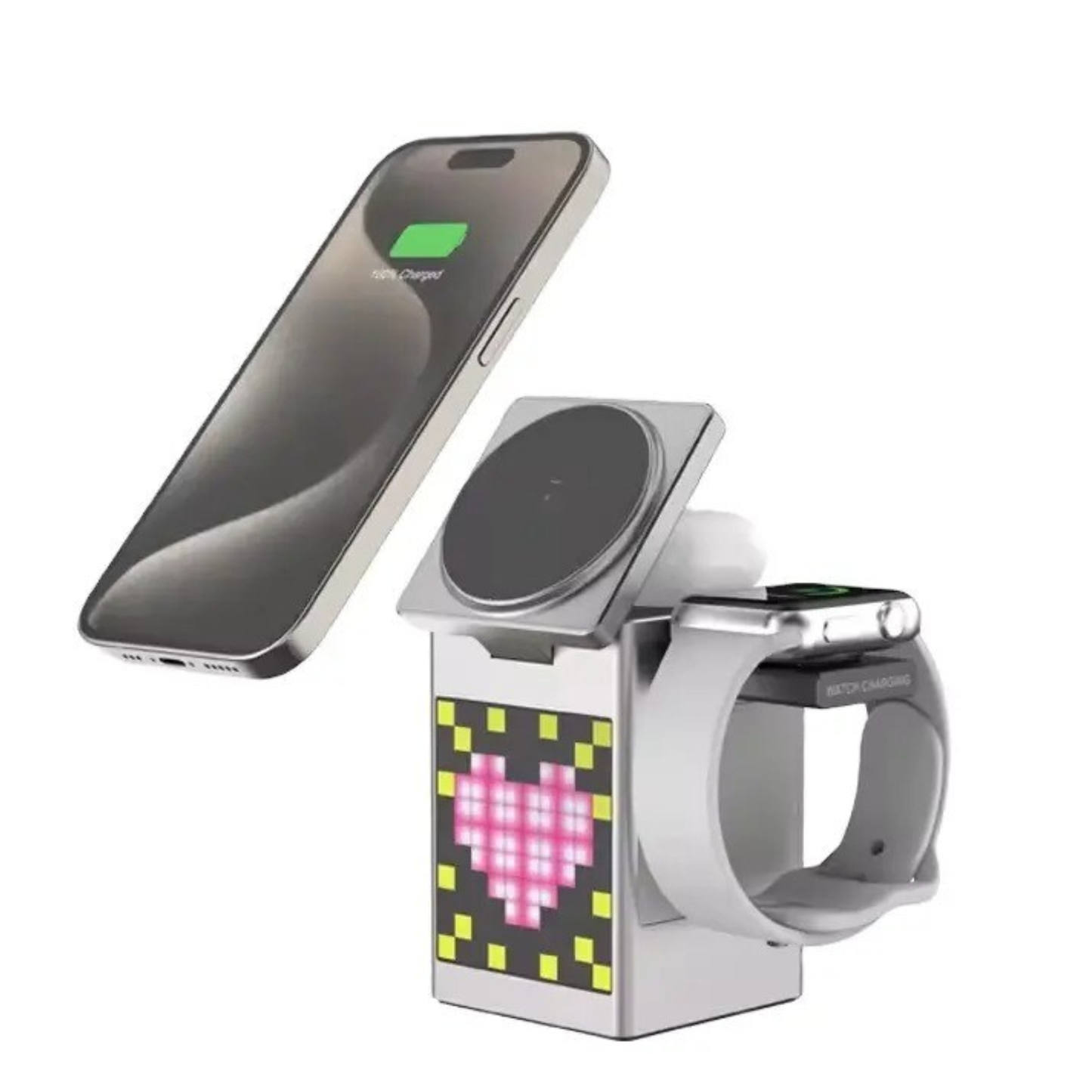 Bluetooth Speaker with Wireless Charger Fast Charging Station for Multiple Devices