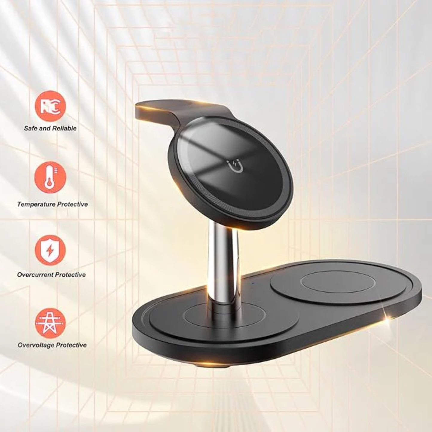 Multifunctional Wireless Charger Fast All in One Charging Solution