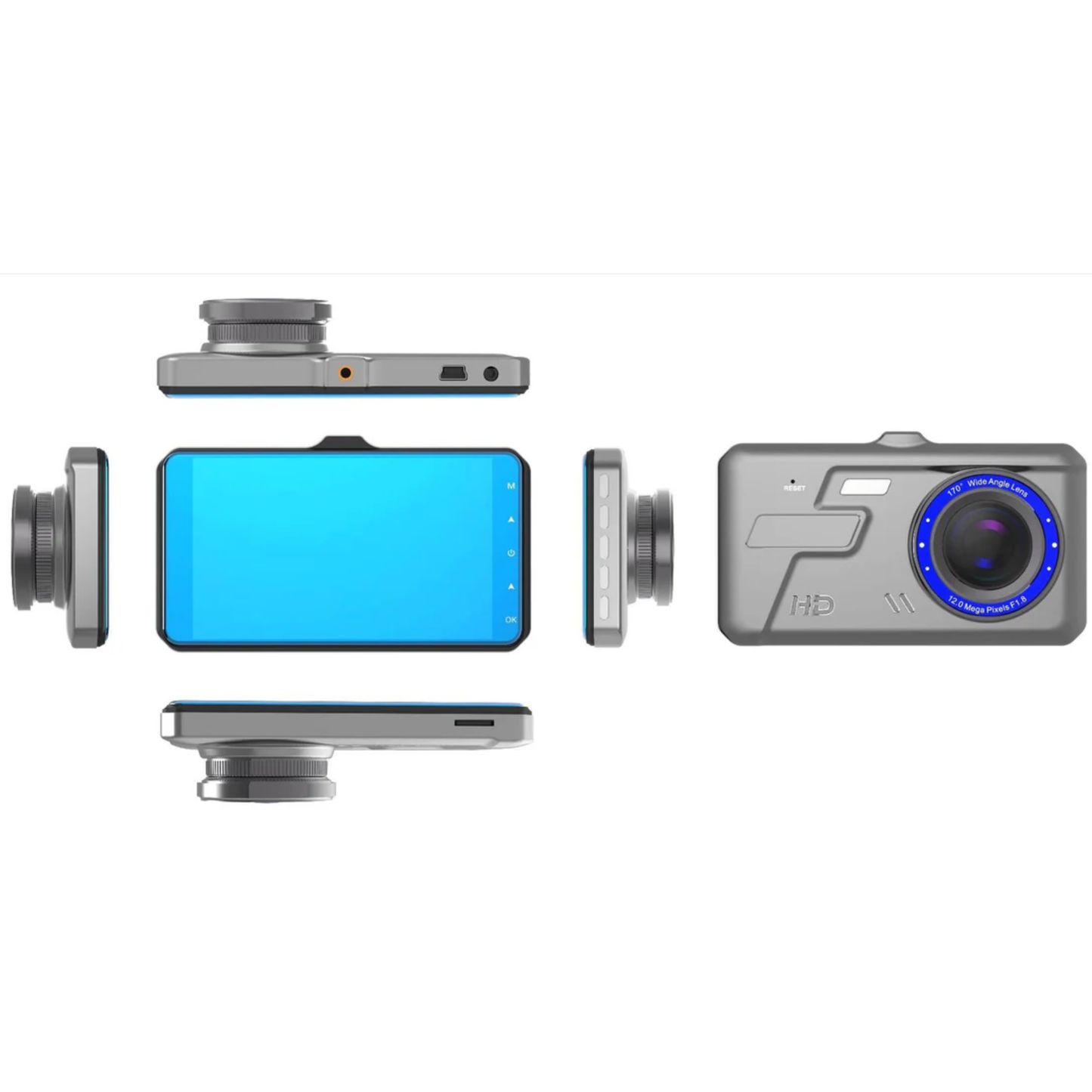 Dual Vehicle DVR Full HD Dash Cam with Front and Rear Camera