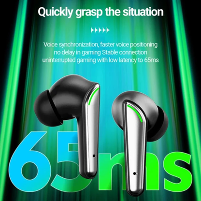 TWS Wireless Gaming Headset HiFi Stereo Sound with Low Latency Mode