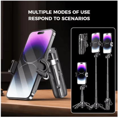 Mini Grip Quadripod Compact Tripod with Bluetooth Control