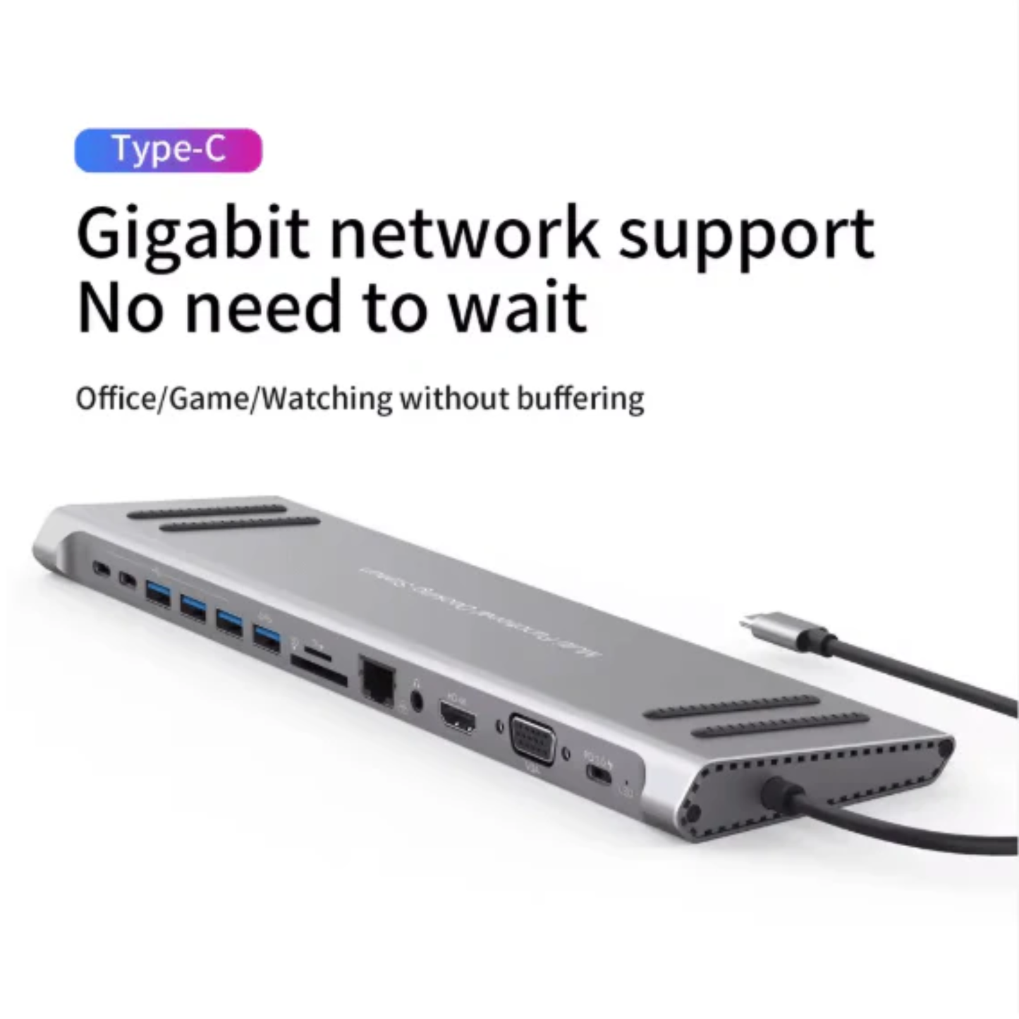 14 in 1 USB C Docking Station Complete Connectivity Hub for Workstations