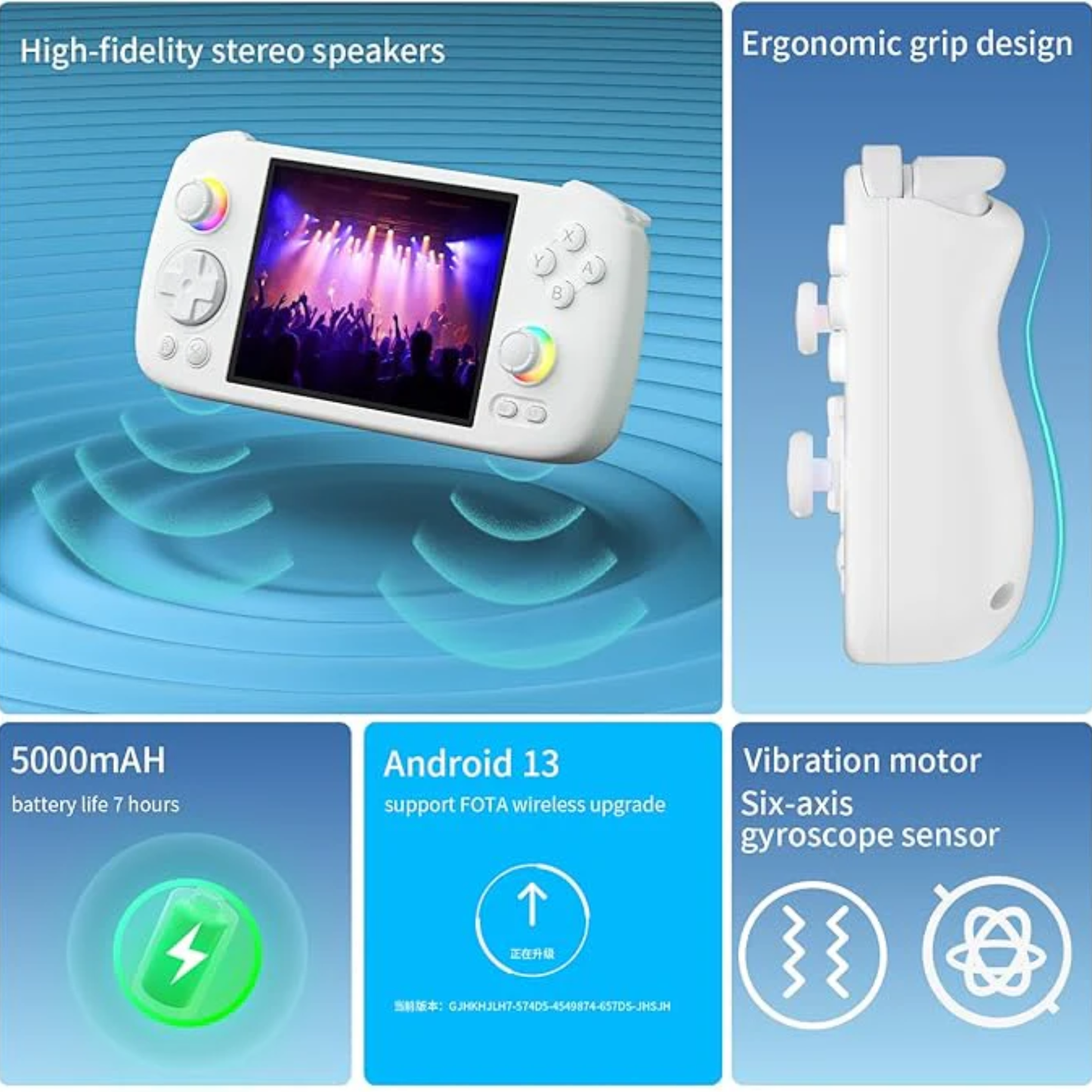 HEPU Double-Rocker Retro Handheld Gaming Console (HP-MT06) Portable Retro Gaming Device