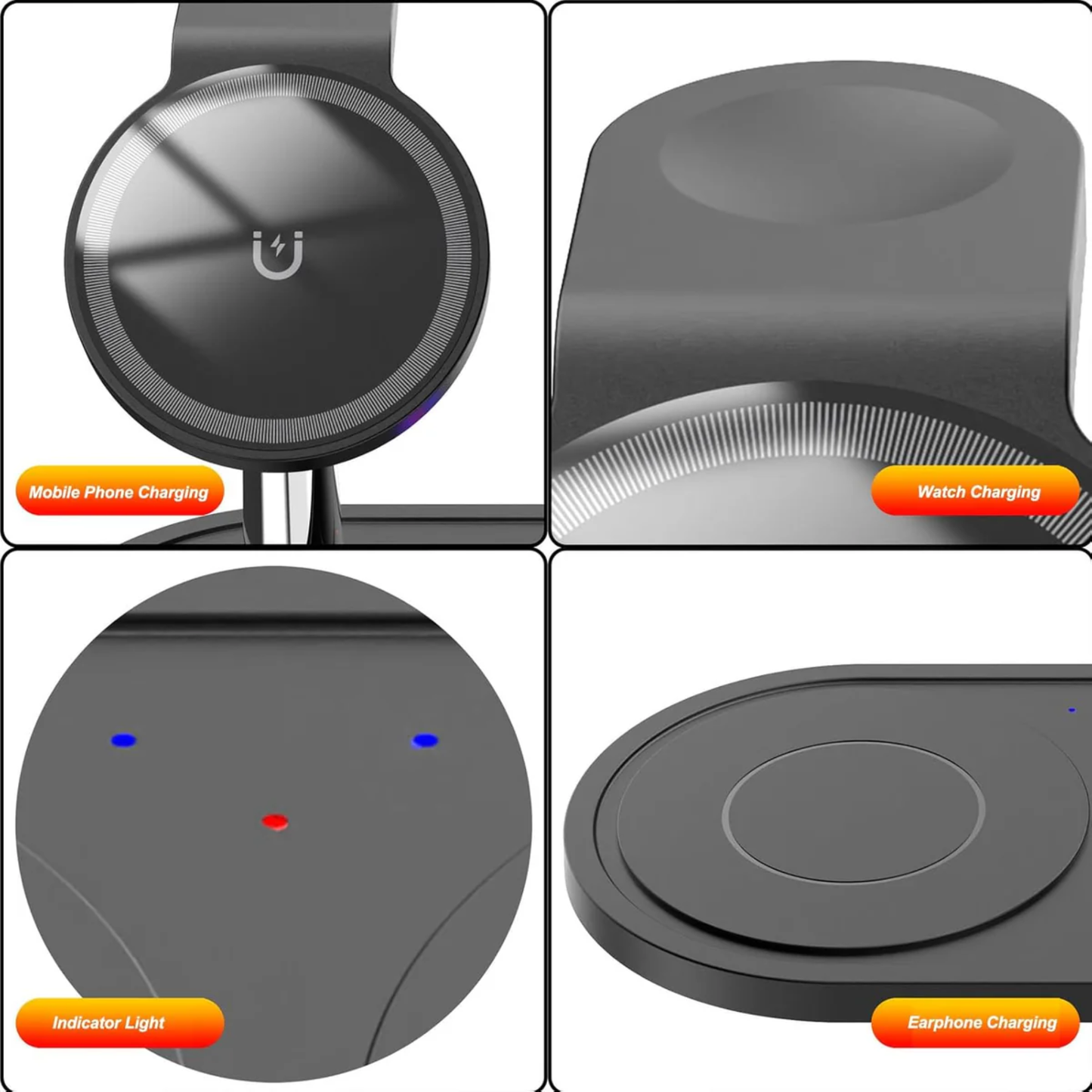 Multifunctional Wireless Charger Fast All in One Charging Solution
