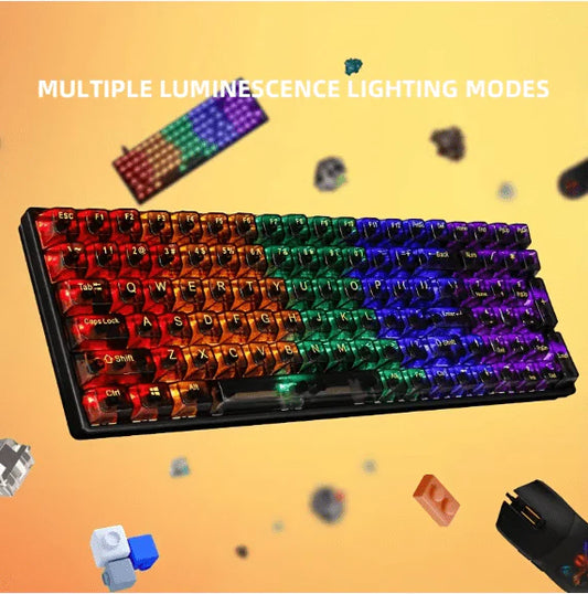 RGB Gaming Keyboard Compact Mechanical Design with Transparent Build